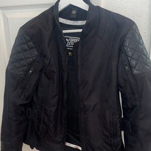 Women’s motorcycle jacket by Speed and Strength